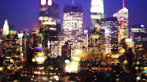 new york skyline manhattan NYC ny timelapse night