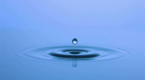 Water drop and ripple, Slow Motion