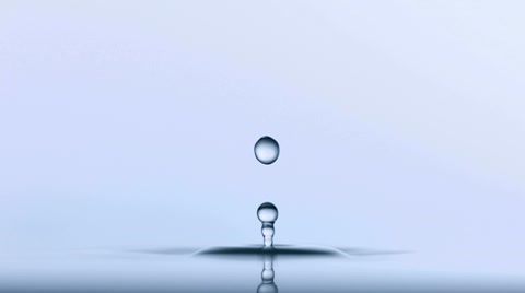 Water drop and ripple, Slow Motion