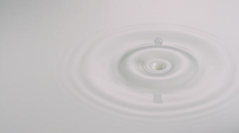 Water drop in milk, Slow Motion