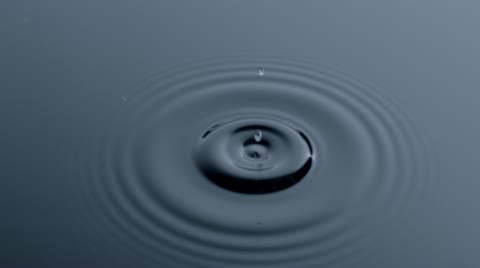 Water Drop Blue Gray