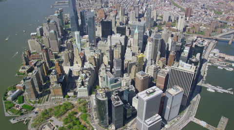 Aerial view of New York City