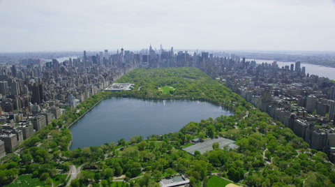 Aerial view of Central Park New York City