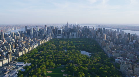 Aerial view of Central Park in New York City