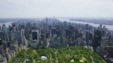 Aerial view of Central Park in New York City