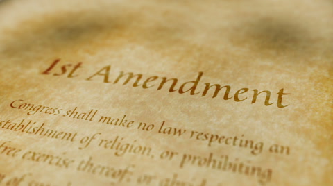 Historic Document 1st Amendment