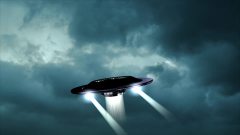 UFO in the sky