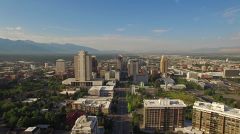 Aerial Utah Salt Lake City