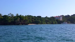 Coast view with a premium hotel, taken from a boat, at cayo … [47468232] | 写真素材・ストックフォトのアフロ