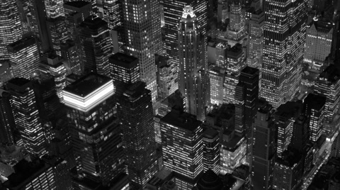 black and white scene cityscape metropolis. new york city scenery background