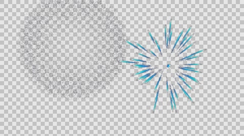 fireworks alpha transparence background loop