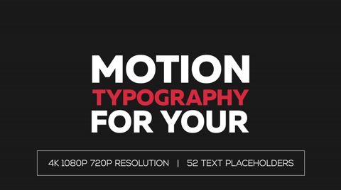 Animated Dynamic Motion Typography