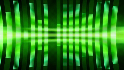 Classical Audio Equalizers Visualization Volume Bars VJ Loop Green