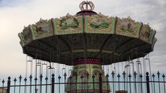 4K Carousel stop in Vienna amusement park closeup merry go … [139184705] | 写真素材・ストックフォトのアフロ