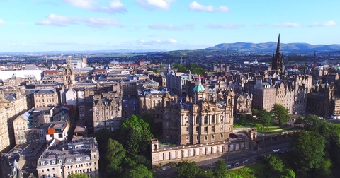 Edinburgh Scotland aerial