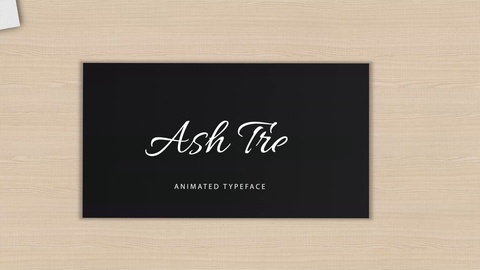 Ash Tree Animated Font