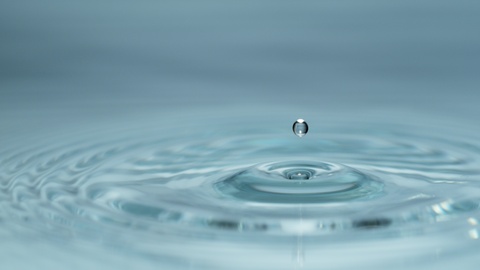 Water drop in super slow motion, shooted with high speed cinema camera at