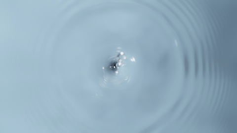 Top shot of water drop in super slow motion, shooted with high speed cinema