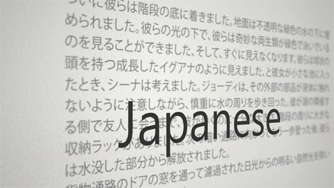 Learning Foreign Language Typography Concept - Japanese