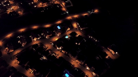 Blackout Aerial Power Outage In Suburban Cities Neighborhood Aerials Flying Dark