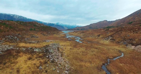 Aerial Shot of Scottish Highlands