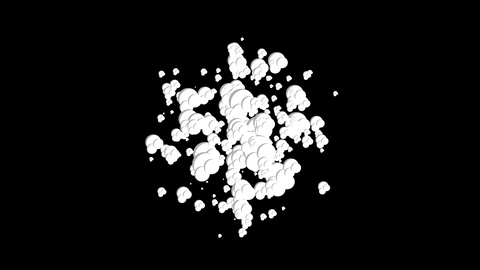 2d smoke explosion with alpha channel with