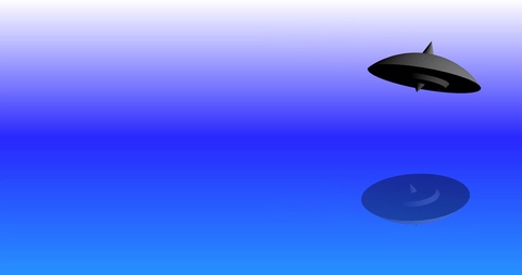 Unidentified flying object UFO Virtual Graphics Illustration