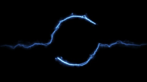 Lightning Electricity Effect, Light Beam Abstract Animation Pack.