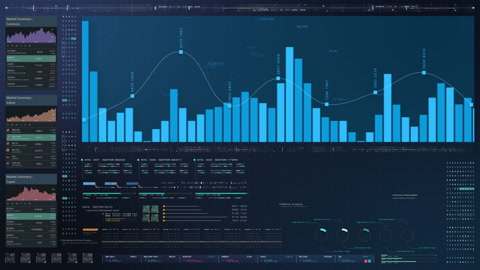 Business Infographic Screen Mockup