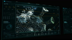 COVID-19 global pandemia, virology, science virus model, screen … [136682174] | 写真素材・ストックフォトのアフロ