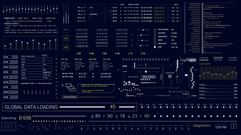 HUD technological elements.Futuristic infographic Sci Fi user interface .