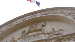 Louis XIV On Horseback Carved On The Pediment At The Northern … [143111698] | 写真素材・ストックフォトのアフロ 