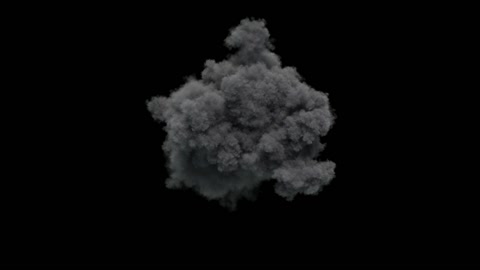 Air explosion, small explosion for war and disaster scenes, no obvious smoke