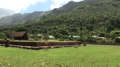 Cultural centre, Taipivai, Nuku Hiva, Marquesas islands, French … [152586256] | 写真素材・ストックフォトのアフロ