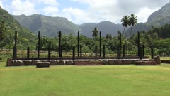 Cultural centre, Taipivai, Nuku Hiva, Marquesas islands, French … [152586197] | 写真素材・ストックフォトのアフロ