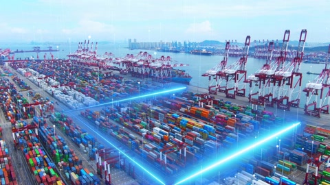 Scientific and technological effect of port terminal ，Digital port