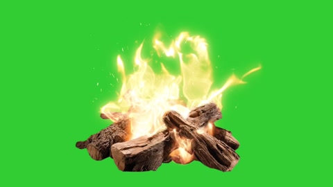 camp born fire effect green screen green screen 4k footage