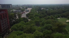 An aerial view of the Lodhi Road at New Delhi in India [160365827] | 写真素材・ストックフォトのアフロ