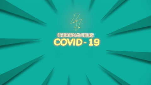 Covid 19 High Quality Lightning Text Animation