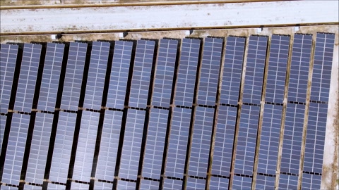 4k Footage of solar panel use for industry and future  technology.