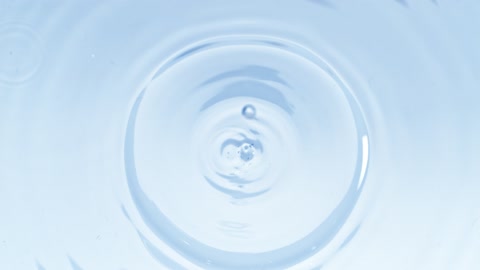 Top Shot of Water drop in Super Slow Motion.