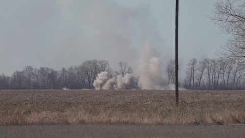 War in ukraine. shell explosion. Russian occupation troops are bombing Ukraine