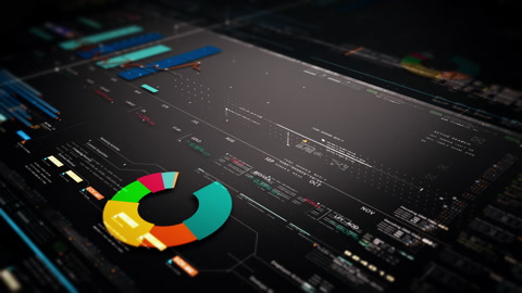 Business Infographic Presentation Display Screen