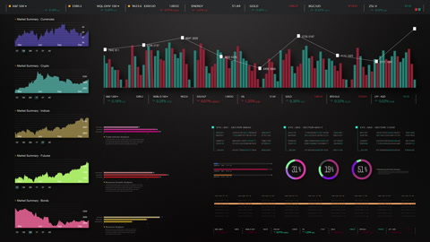 Business Infographic Presentation Display Screen