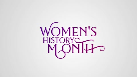 Women's History Month Typography animation,march is women's history month