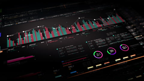 Business Infographic Presentation Display Screen