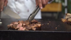 Grilling meat. Barbeque grill. Fast, street food. [216122542] | 写真素材・ストックフォトのアフロ