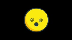 Funny and cute tropical fruit characters stickers in motion. [225519837] | 写真素材・ストックフォトのアフロ