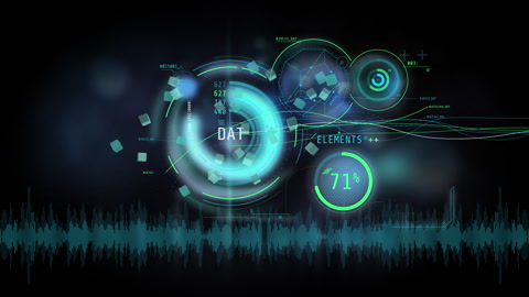 Abstract business data infographic elements.