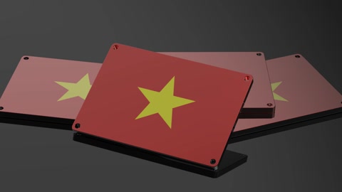 Vietnam logo International 3D Signal Captivating Illustrative Animation